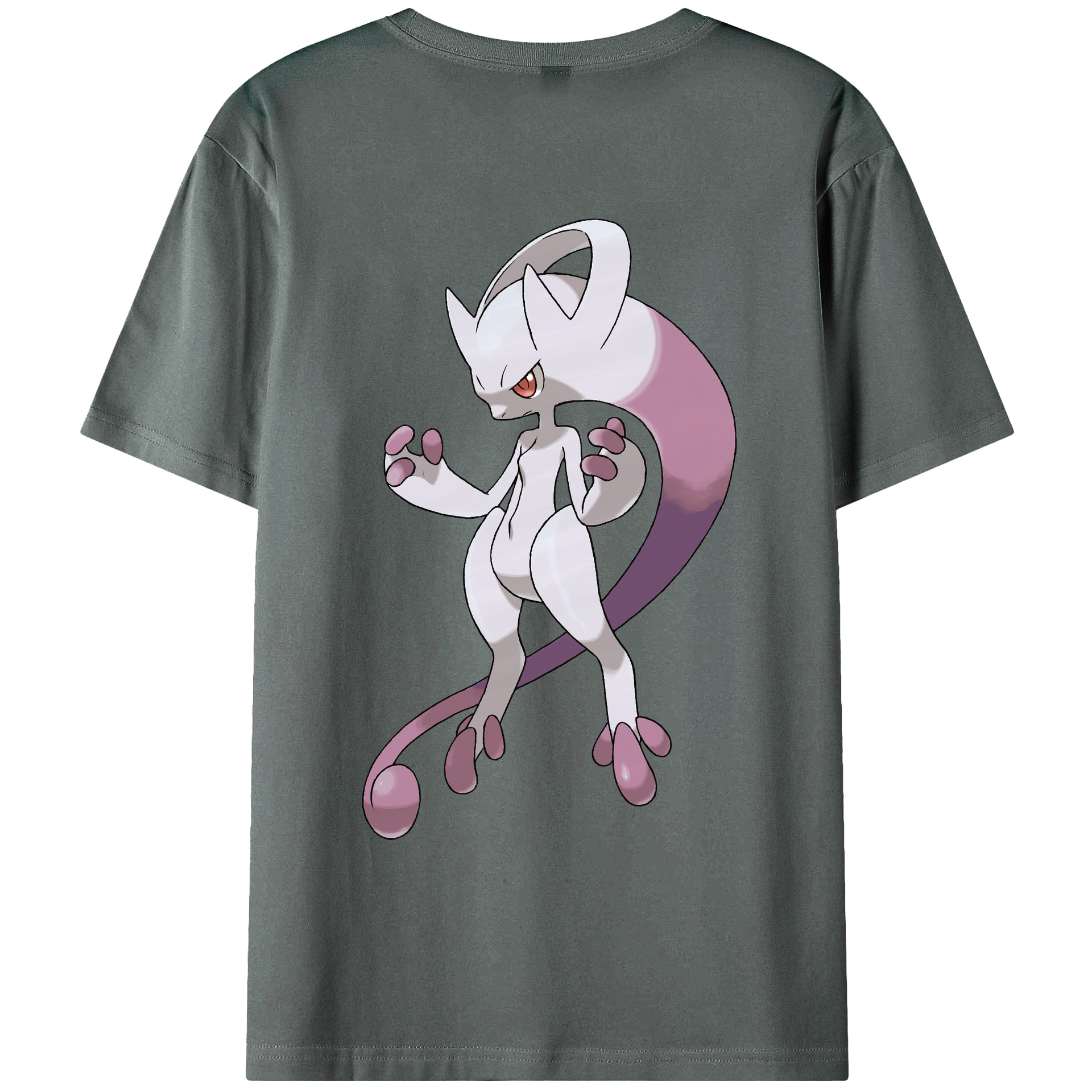 （画像用） ポケットモンスター Pokémon 綿100％ メンズ半袖Tシャツ（バックプリント） 通気性